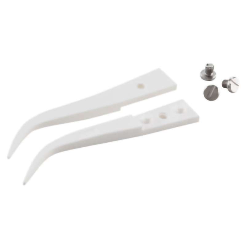 Ceramic Tweezer Tips, Style 7, Zirconia Tips for 7MZ.SA, Curved, Fine, 1.8"